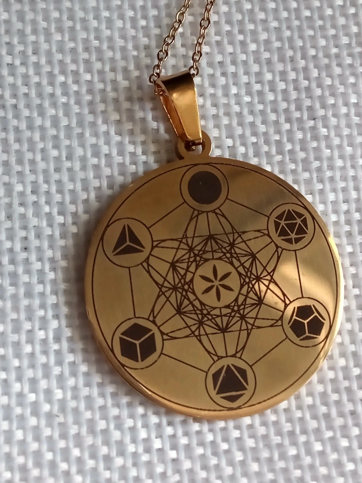 Collier médaillon magie wicca ésotérisme – photo 2